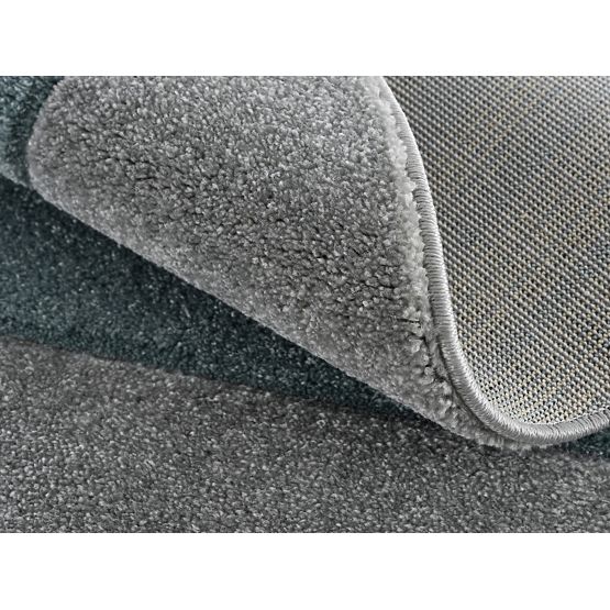 Detský okrúhly koberec STAR - striebornošedý/mätový