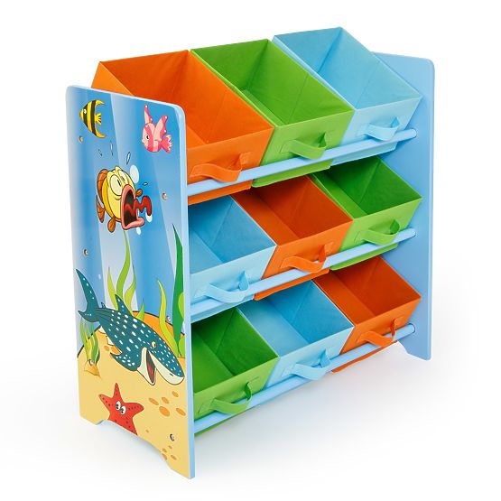 Detský organizér na hračky - sea