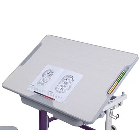 Detský písací stôl + stoličky Cubby Lupin - fialový