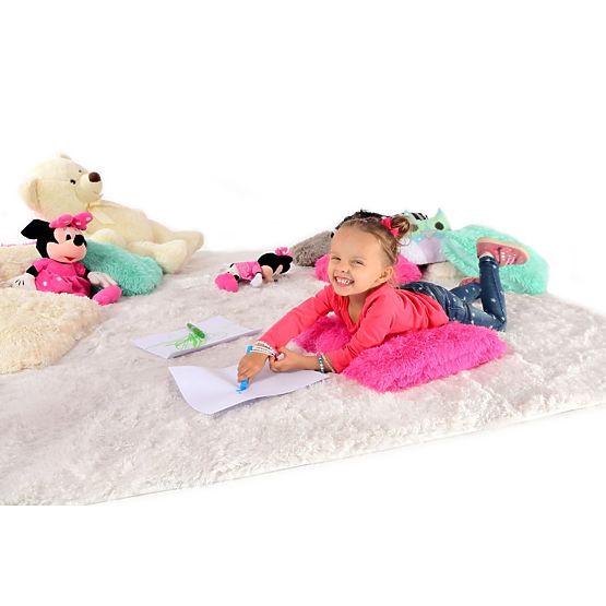 Detský plyšový koberec - Creme