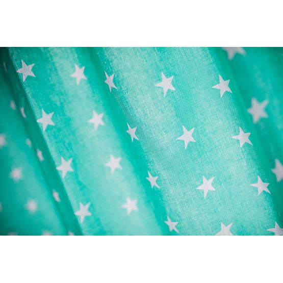 Detský spacák s vankúšikom - hviezičky - mätovozelené 88