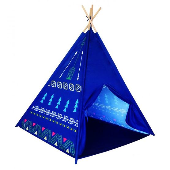 Detský stan teepee - modrý
