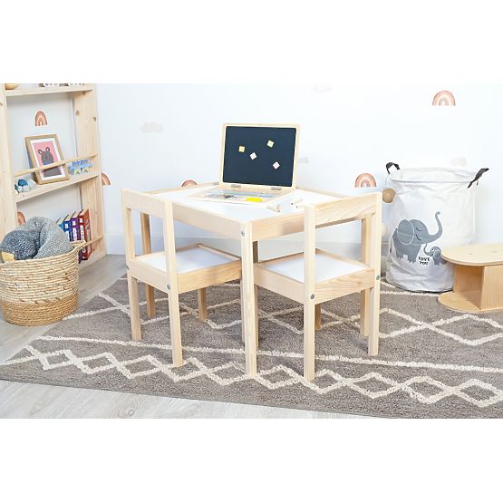 Detský stôl a 2 stoličky LETTO