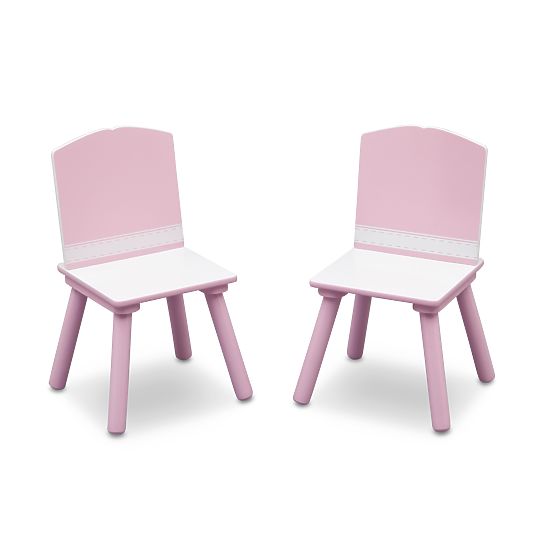 Detský stôl s stoličkami - ružový