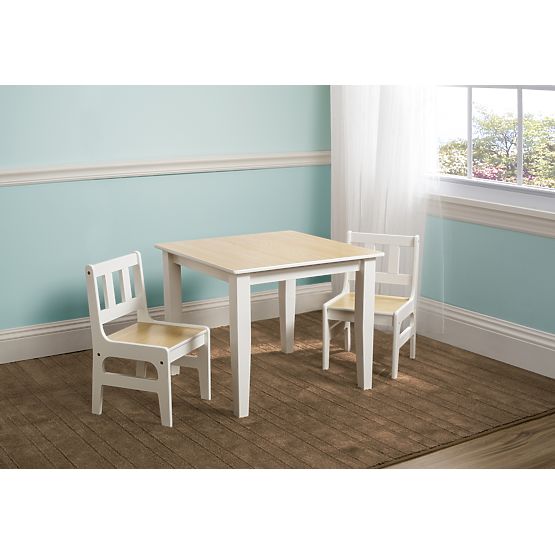 Detský stôl so stoličkami Natural