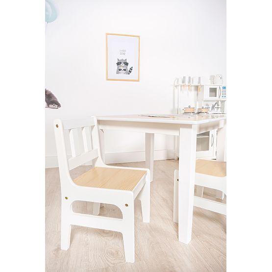Detský stôl so stoličkami Natural