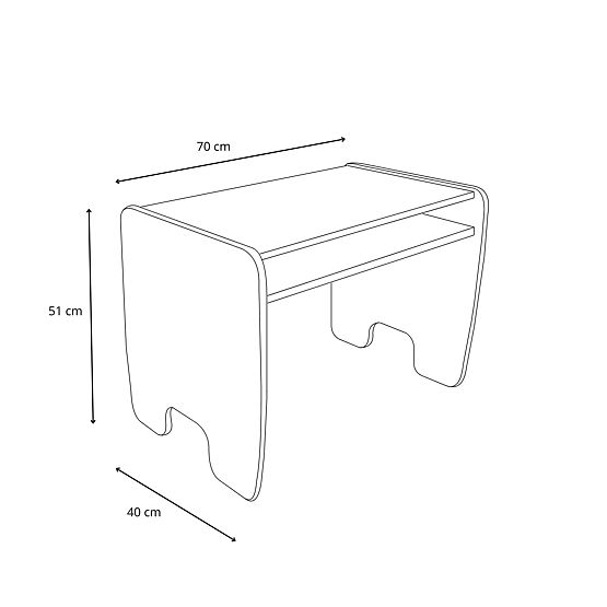 detský stôl Timi + stolička MDF farba biela / dub craft zlatý