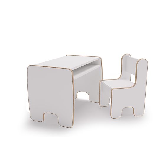 detský stôl Timi + stolička MDF farba biela