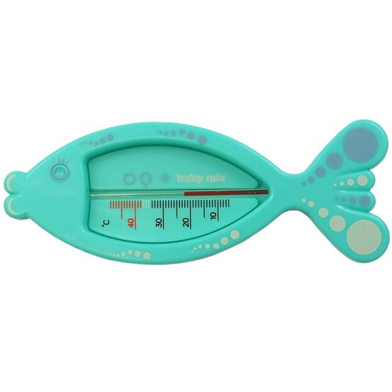 Detský teplomer do vaničky Baby Mix Rybička mint Zelená