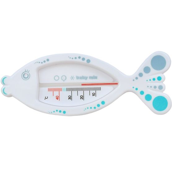 Detský teplomer do vaničky Baby Mix Rybička white Biela