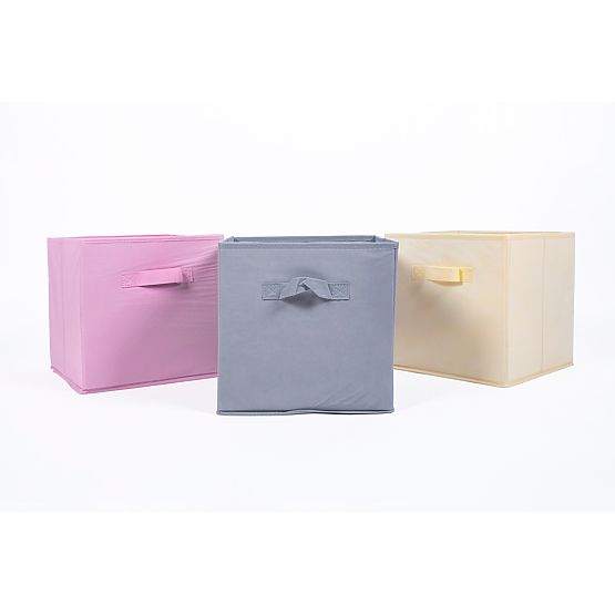 Detský úložný box na hračky - Pastelovo žltý