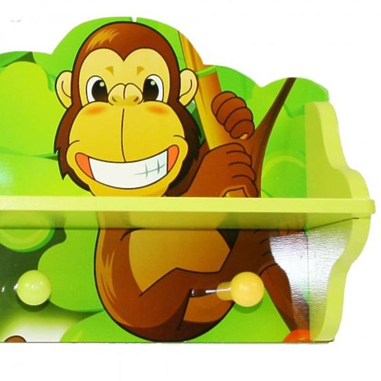 Detský vešiak s poličkou Jungle