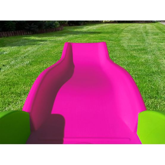 Detský záhradný domček so šmykľavkou