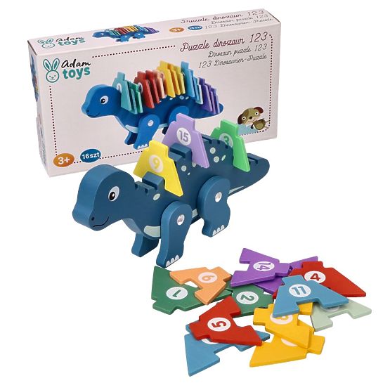 Dinosaurus s číselnými puzzlemi