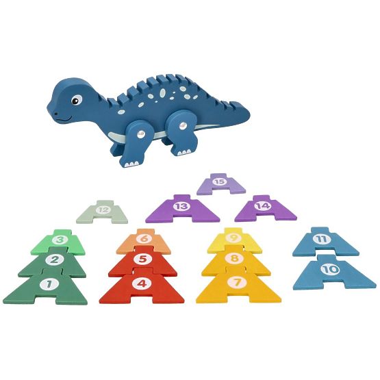 Dinosaurus s číselnými puzzlemi