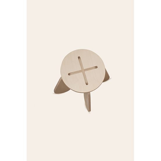 Dizajnová stolička X - natural