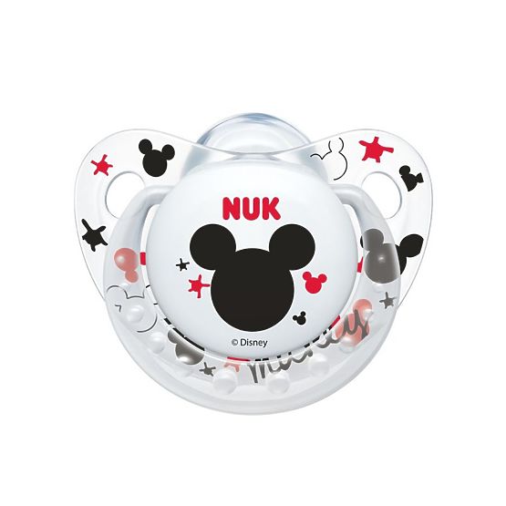 Dojčenecký cumlík Trendline NUK Mickey 0-6m transparentný  0-6 m