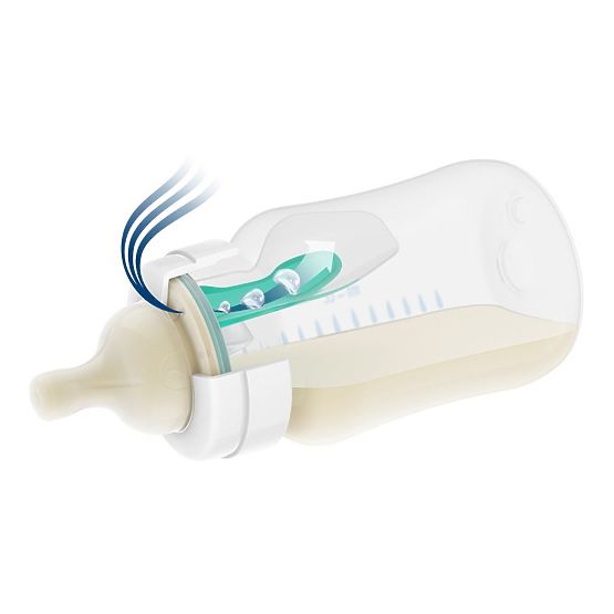 Dojčenská fľaša Avent Anti-Colic s ventilom Airfree 125 ml 2 ks Transparentná