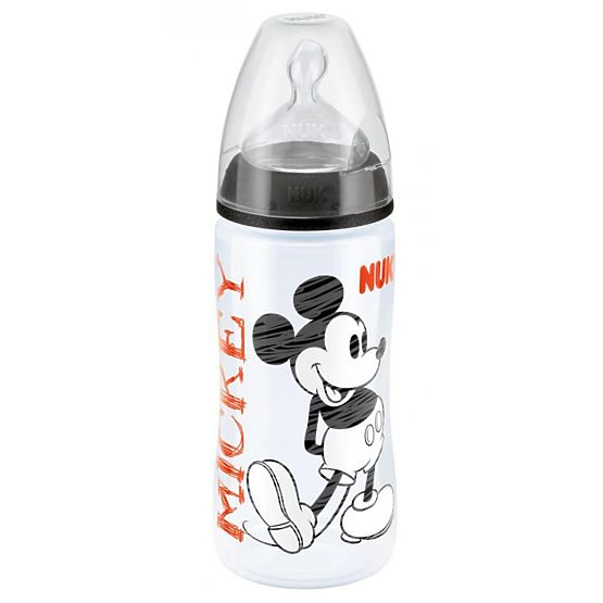 Dojčenská fľaša NUK Disney Mickey 300 ml čierna