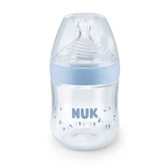 Dojčenská fľaša NUK Nature Sense 150 ml modrá