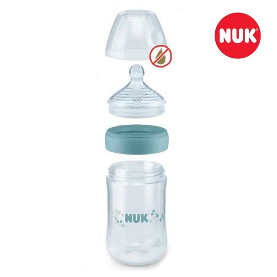 Dojčenská fľaša NUK Nature Sense 260 ml modrá