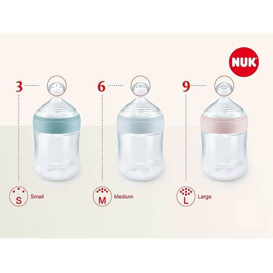 Dojčenská fľaša NUK Nature Sense 260 ml modrá