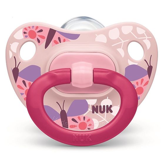 Dojčenský cumlík  NUK Classic Happy Day 0-6m 2ks ružové Ružová 0-6 m
