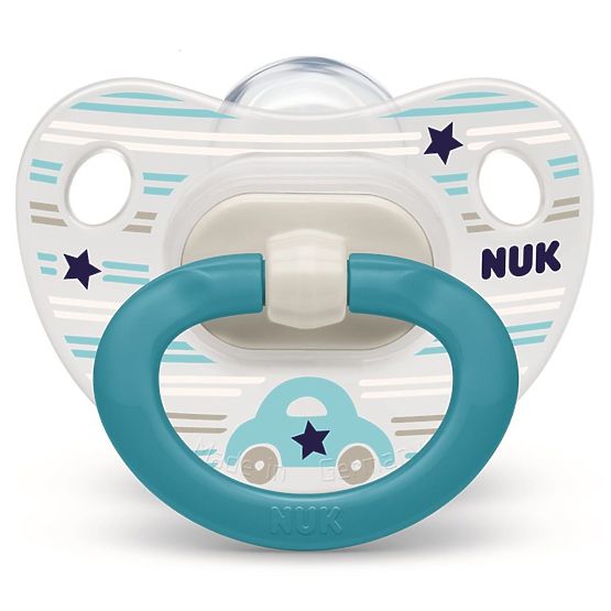 Dojčenský cumlík  NUK Classic Happy Day 0-6m 2ks zelené 0-6 m