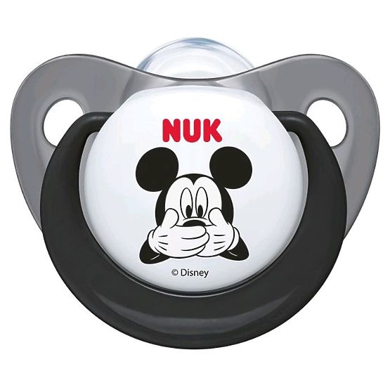 Dojčenský cumlík Trendline NUK Mickey 6-18m sivý Sivá 6-18 m