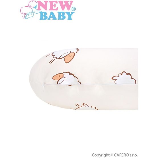 Dojčiaci vankúš New Baby Ovečky bežový Béžová