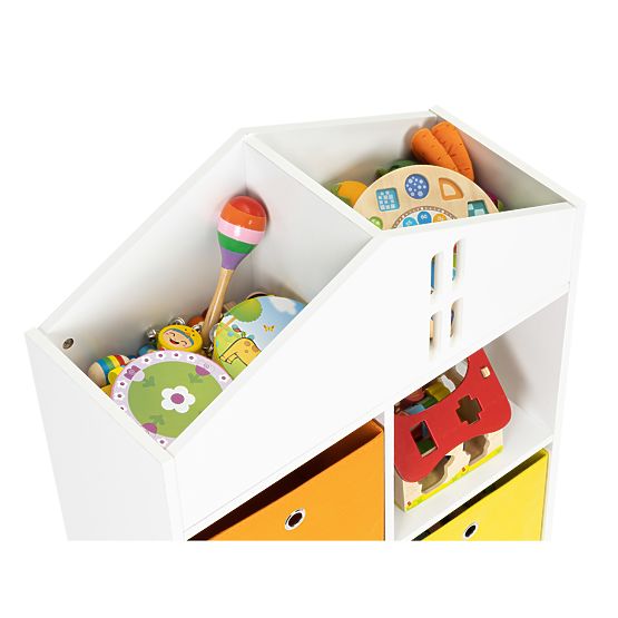 Domčeková knižnica s úložnými boxmi