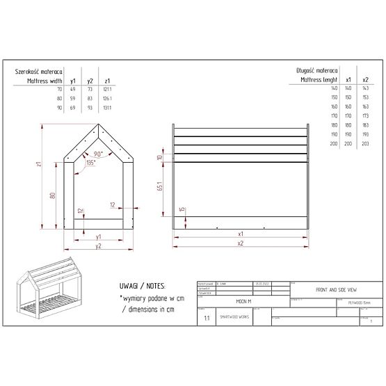 Montessori Domčeková posteľ Chris