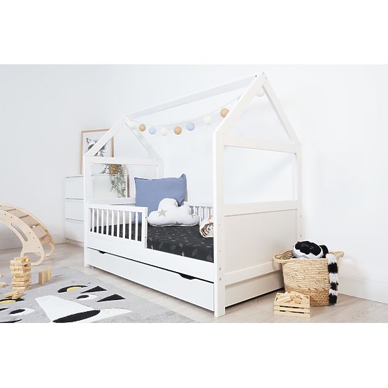 Domčeková posteľ ELIS biela