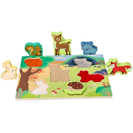 Dotyková skladačka 3D Lesné zvieratá