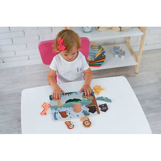 Dotyková skladačka 3D Zvieratá zo safari