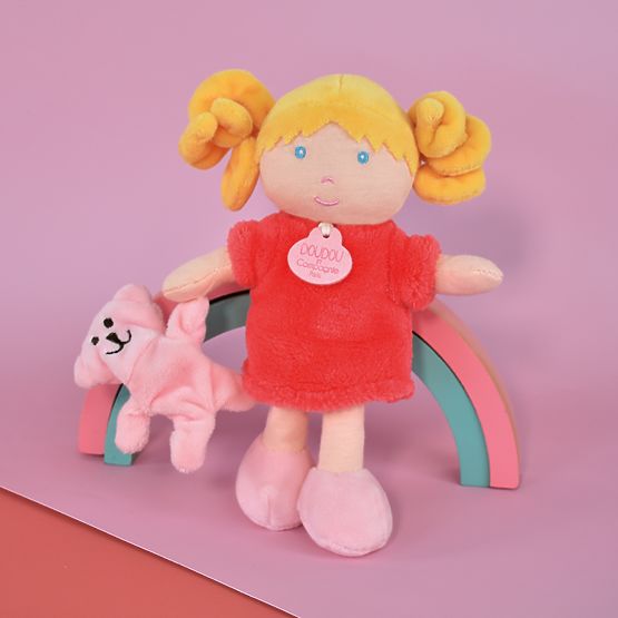 Doudou Jolijou Bábika Miss Coral 21 cm