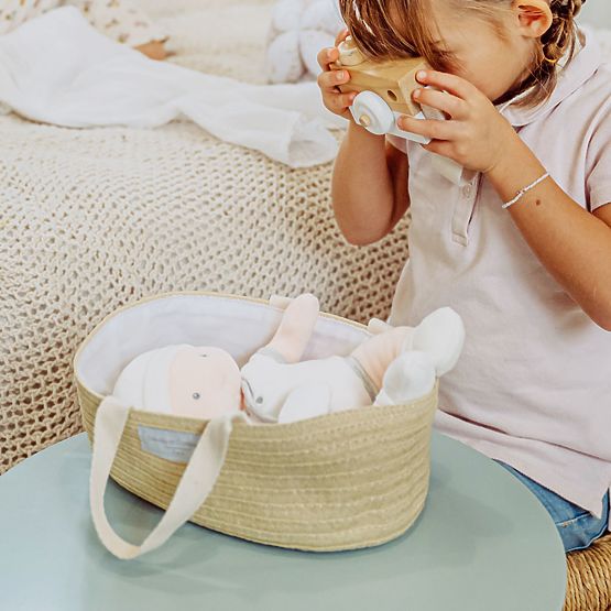 Doudou Jolijou Bábika Pol v taške do kočíka 28 cm