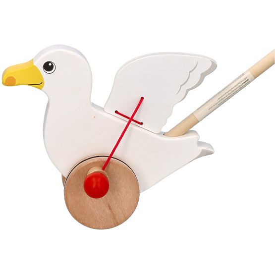 Drevená čajka Jonas na tlačenie