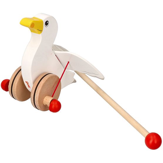 Drevená čajka Jonas na tlačenie