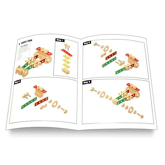 Drevená dielňa pre domácich majstrov a stavebnice 2v1