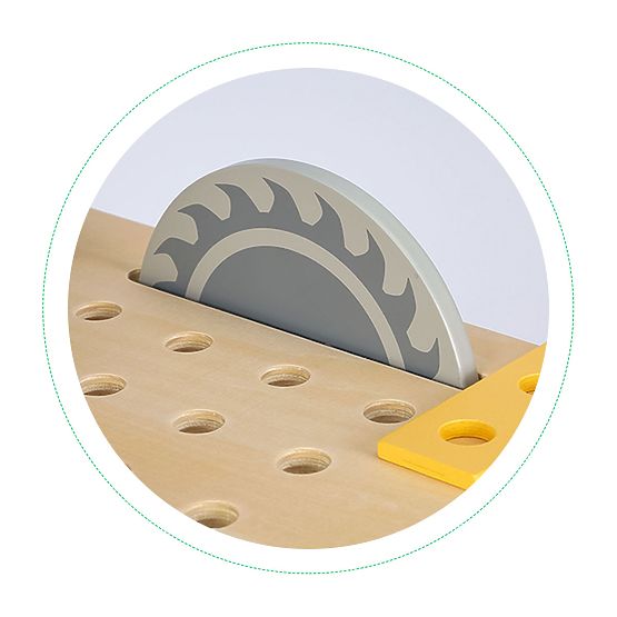 Drevená dielňa s náradím - 47 ks ECOTOYS