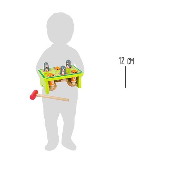 Drevená hračka zatĺkačka Chyť Krtka