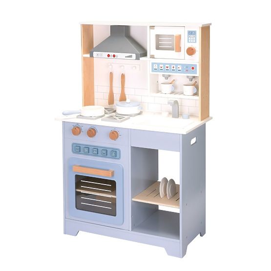 Drevená interaktívna kuchynka s digestorom