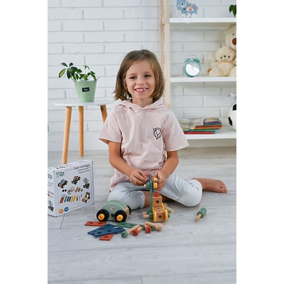 Drevená konštrukčná sada 40 prvkov