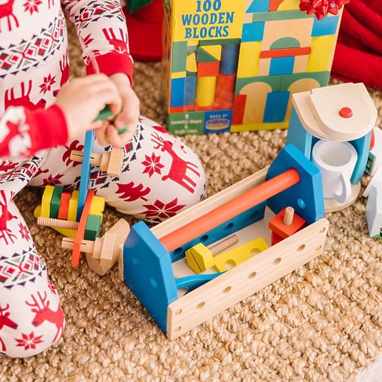 Drevená konštrukčná sada Melissa & Doug