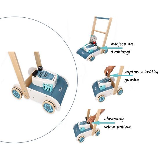 Drevená kosačka so zvukom Adam Toys