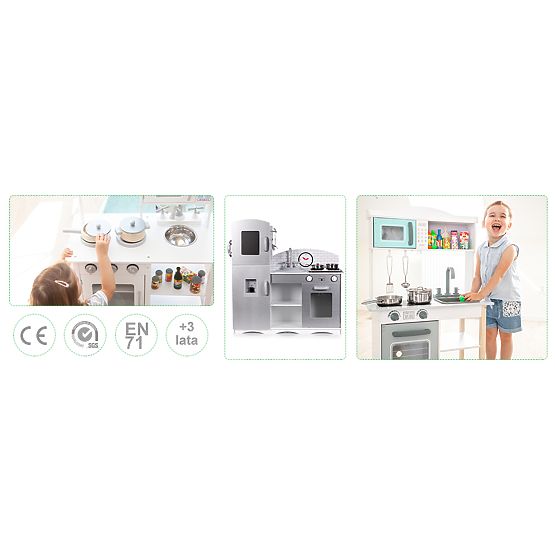 Drevená kuchynka pre deti XXL s vybavením