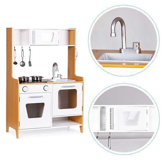 Drevená kuchynka so zvukovými efektmi