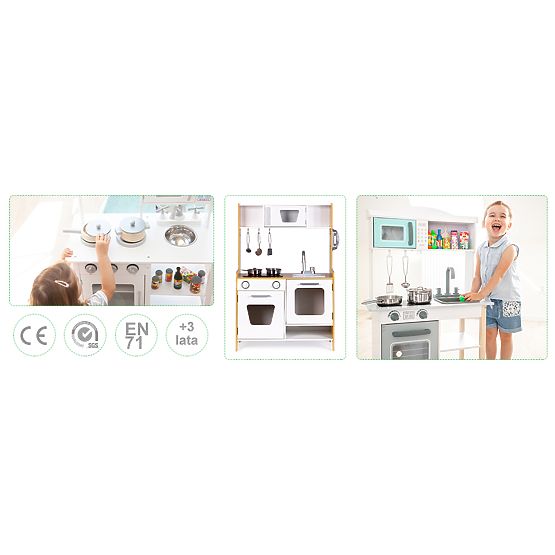 Drevená kuchynka so zvukovými efektmi