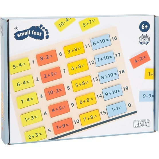 Drevená matematická tabuľka